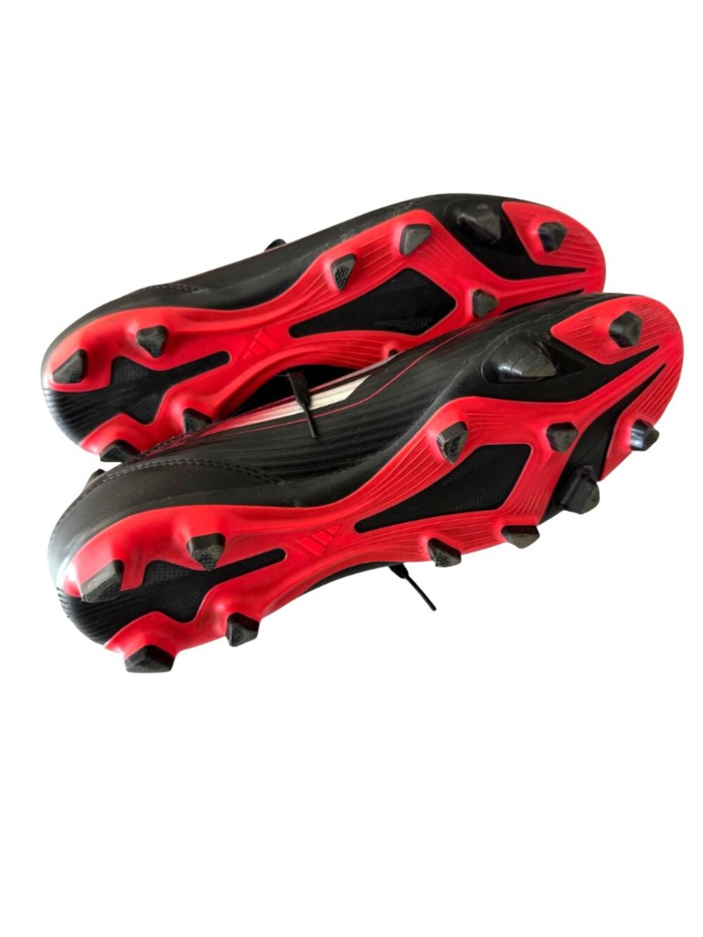 Adidas F50 League Soccer Cleats 9.5 US Mens Fiberskin Black Red Lightweight FG - Picture 5 of 6